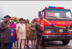 Diri unveils fire truck for Bayelsa Airport