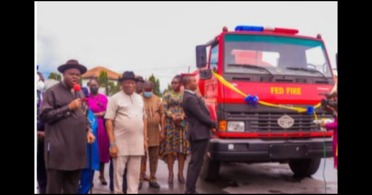 Diri unveils fire truck for Bayelsa Airport