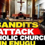 Panic in Enugu community as terrorists attack Catholic church, abduct parishioners
